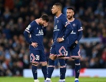 INTERMITENTES. El tridente del PSG no tuvo su mejor noche, pese al gol de Mbappé. AFP/P. Ellis
