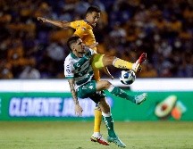 IGUALDAD. Durante el Apertura 2021, Santos visitó al Tigres en la Jornada 3 y el partido terminó con empate a 1. IMAGO7