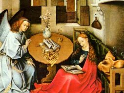 La Virgen María encarna perfectamente el espíritu de Adviento, hecho de escucha de Dios, de deseo profundo de hacer su voluntad, de alegre servicio al prójimo. WIKIMEDIA/«El Arcángel Gabriel anuncia a María que concebirá y dará luz al Hijo del Altísimo», deL Maestro de Flémalle.