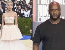 El fallecido Virgil Abloh diseñó en 2018 el vestido de novia con el que Hailey Bieber se casó con Justin Bieber. AP/ EVAN AGOSTINI, AP/ VIANNEY LE CAER