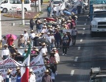 La manifestación se concentró a la altura del crucero de la calle 16 de Septiembre en Arroyo Hondo y generó algunos problemas viales. EL INFORMADOR/ARHCIVO