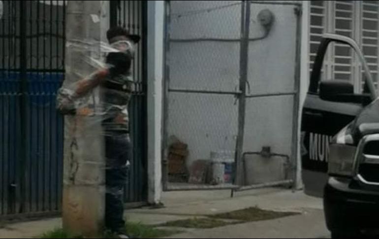 Los hechos se registraron la tarde de ayer martes en el cruce de las calles Real de los Jabillos y Andador de las Magnolias, en la colonia Paseos del Valle. ESPECIAL /