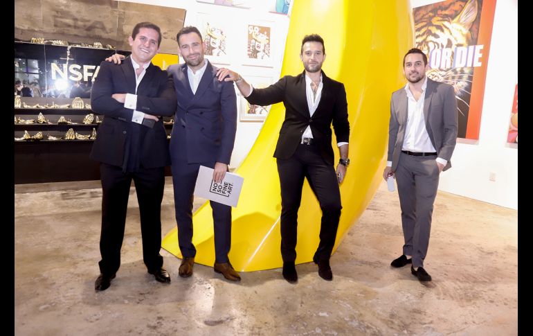 Juan Riestra, Germán De Zulueta, Carlos Lomelí y Lucho Fernández del Valle GENTE BIEN JALISCO/CLAUDIO JIMENO