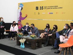 El anuncio de los ganadores del Premio Jalisco de Periodismo en su edición 2021 se hizo en la sala de prensa de la FIL. A. Camacho