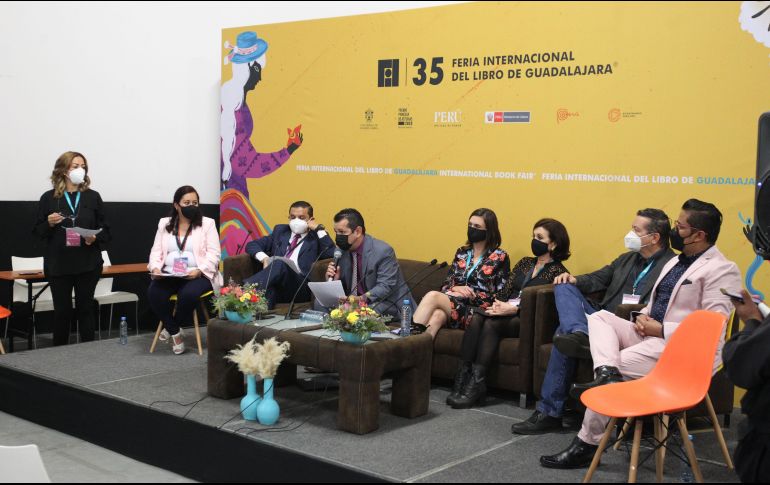 El anuncio de los ganadores del Premio Jalisco de Periodismo en su edición 2021 se hizo en la sala de prensa de la FIL. A. Camacho