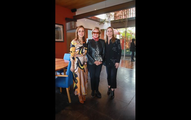 Maye Villa de Lemus, Guadalupe Loaeza y Diana Malacara. GENTE BIEN JALISCO/TONY MARTÍNEZ