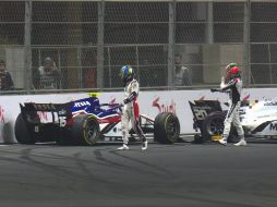 El auto de Theo Pourchaire no avanzó y el monoplaza de Enzo Fittipaldi lo impactó. TWITTER / @Formula2