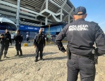Elementos de la policía tapatía detuvieron a los involucrados en la riña y descartaron que hubiera detonaciones de arma de fuego. CORTESÍA/POLICÍA DE GUADALAJARA