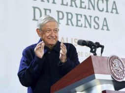 AMLO adelantó que mañana sólo habrá sesión de preguntas y respuestas para contestar las dudas de los reporteros. AFP /