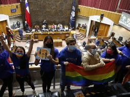 Chile se convierte de esta forma en el noveno país de América en legalizar el matrimonio igualitario. AFP/D. Missene
