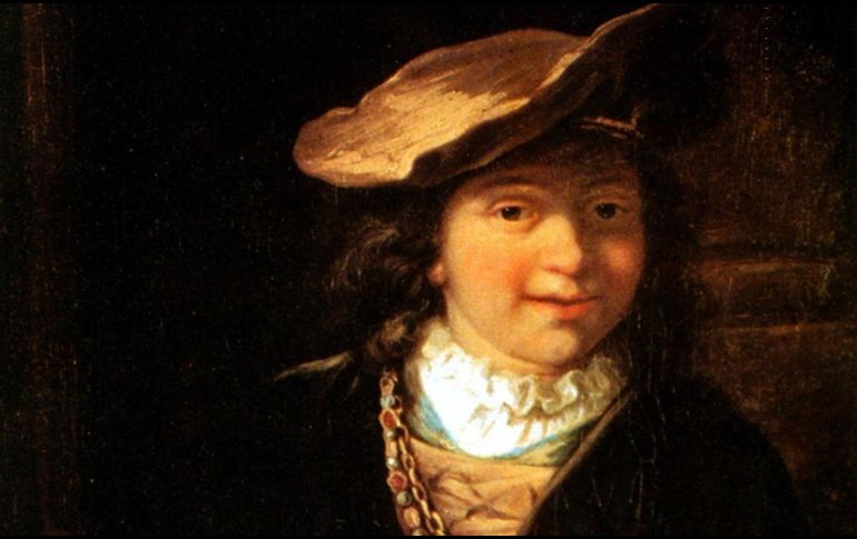El cuadro es un autoretrato pintado en 1636, cuando el pintor holandés, Rembrandt Harmenszoon van Rijn, tenía 30 años. AFP / ARCHIVO