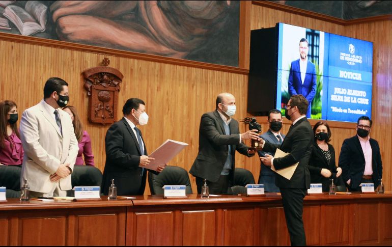 Ricardo Villanueva estuvo presente en la entrega del Premio Jalisco de Periodismo. EL INFORMADOR/A. Camacho