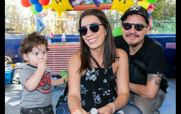 Santiago López, Andrea Neri y Carlos López. GENTE BIEN JALISCO/JORGE SOLTERO