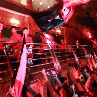 Atlas: Afición Rojinegra arropa al equipo previo a la Final