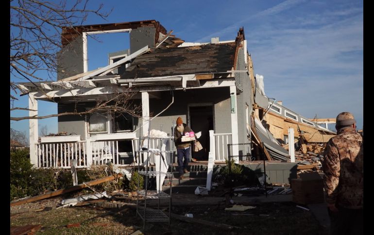 Diferentes localidades de Kentucky quedaron devastadas debido al fenómeno. AFP/S. Olson