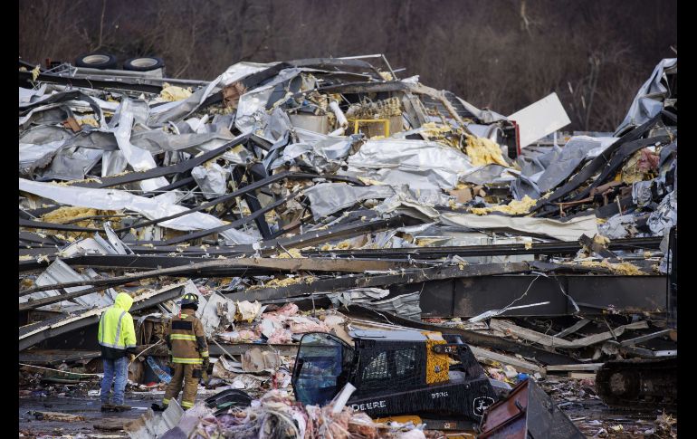 Diferentes localidades de Kentucky quedaron devastadas debido al fenómeno. AFP/B. Carlsen