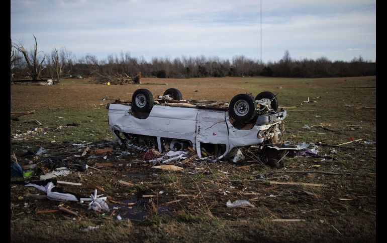 Diferentes localidades de Kentucky quedaron devastadas debido al fenómeno. AFP/B. Carlsen