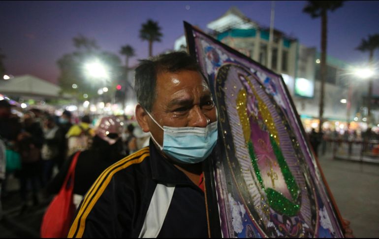 Se espera que hasta este domingo 4.2 millones de personas hayan acudido a la Basílica de Guadalupe, en la Ciudad de México para reanudar un culto suspendido en 2020 por la pandemia. AP / G. Riquelme