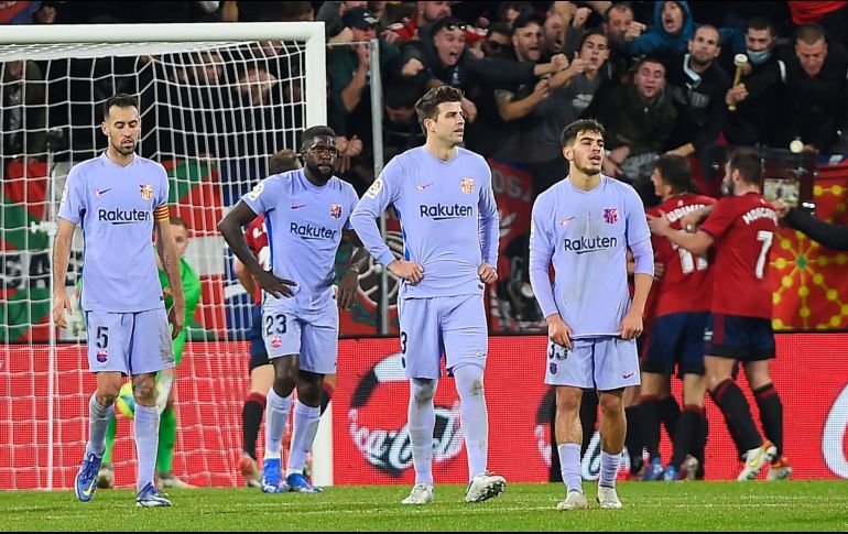 Con este resultado, los dirigidos por Xavi Hernández se hunden en el octavo puesto de LaLiga y solo suman 2 victorias en los últimos cinco duelos del campeonato local.  AFP/A. Gillenea