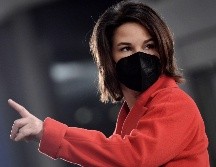 Annalena Baerbock, jefa de la diplomacia alemana, durante su participación en una reunión del G-7. AFP/O. Douliery