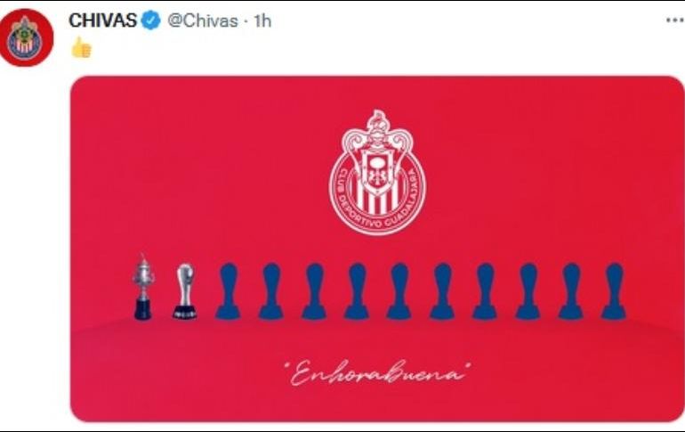 La publicación de las Chivas sumó decenas de comentarios negativos. TWITTER / Chivas