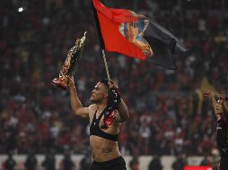Ayer domingo por la noche, en el estadio Jalisco, el Atlas se convirtió en campeón del torneo Apertura 2021 de la Liga MX tras ganarle 4-3 al León en tiempo de penales. EFE / F. Guasco