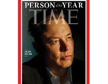 Elon Musk aparece en la portada de la revista en su edición del 27 de diciembre. AP/Time