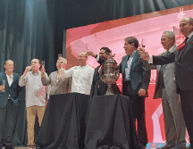 El momento que todos los rojinegros esperaban, terminar con la larga sequía de 70 años sin título. EL INFORMADOR/M. Navarro