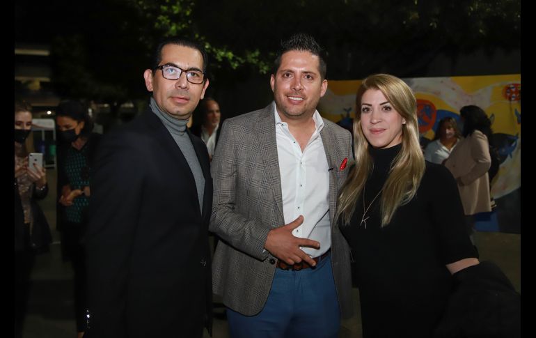 Enrique Estrada, Jorge Serratos y Yohanna Aviña.GENTE BIEN JALISCO/TONY MARTÍNEZ