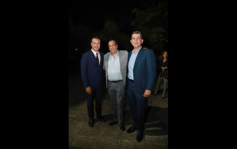 Manuel Herrera, Nacho Delgadillo y Luis Gustavo Padilla.GENTE BIEN JALISCO/TONY MARTÍNEZ