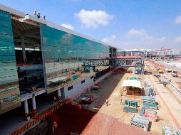 En el acuerdo, López Obrador declaró sus megaobras de infraestructura como de seguridad nacional. En la imagen, el Aeropuerto de Santa Lucía en construcción. EFE/ARCHIVO