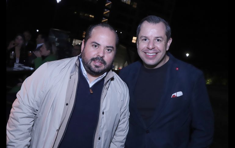 Pepe Plasencia y Juan Pedro Canales. GENTE BIEN JALISCO/ CLAUDIO JIMENO