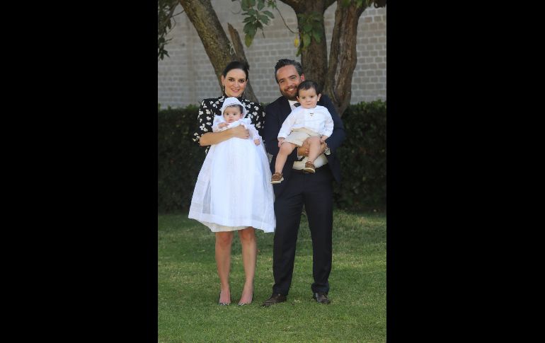Montserrat Calzada, Isabella López de Nava Calzada, Juan Ángel López De Nava García y Rodrigo López de Nava Calzada.GENTE BIEN JALISCO/CLAUDIO JIMENO