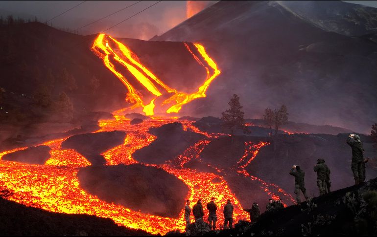 La erupción, que comenzó el pasado 19 de septiembre, es la más larga de la que se tiene registro en La Palma. AP / ARCHIVO