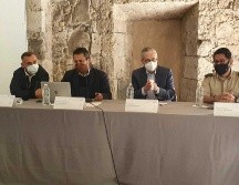 Sergio Graf, titular de la Semadet, durante una conferencia de prensa este miércoles. EL INFORMADOR/Y. Mora