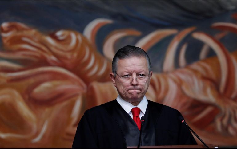Arturo Zaldívar presentó su tercer informe de labores en la Ciudad de México. EFE/M. Guzmán