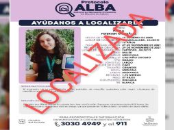 Familiares de Paula Petersen denunciaron su desaparición desde hace 15 días. TWITTER / @FiscaliaJal