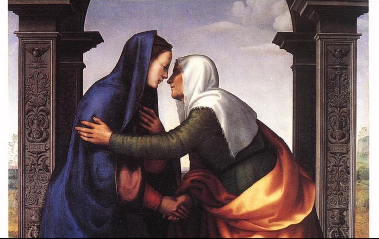 «¡Bendita tú entre las mujeres y bendito el fruto de tu vientre! ¿Quién soy yo, para que la madre de mi Señor venga a verme?». WIKIMEDIA/«Visitación», de Mariotto Albertinelli