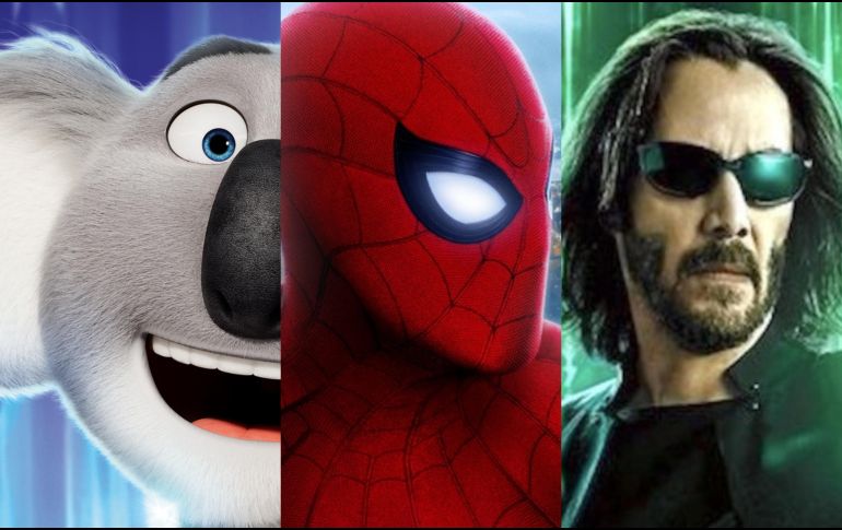 Para diciembre, los cines estrenarán “Sing 2”, “Spider-Man” y “Matrix”. ESPECIAL