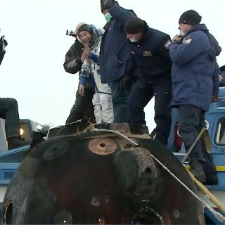 Turistas espaciales de Japón regresan a la Tierra