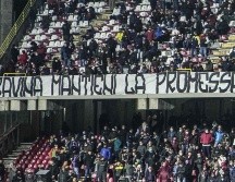 Fans reclaman a Gabriele Gravina. El equipo de Salerno, al sur de Nápoles, ascendió la pasada temporada al terminar en segundo puesto de la Serie B. AFP / ARCHIVO