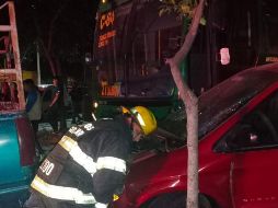 Los hechos se registraron en Juan Pablo II, entre Plutarco Elías Calles y Hacienda La Colmena. ESPECIAL/Protección Civil Guadalajara