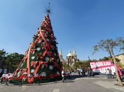 Desde el lunes a partir de las cinco de la tarde, el colectivo se reúne en la Plaza Liberación para pegar las fotos. EL INFORMADOR / Y. Mora