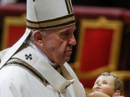 Francisco. El Papa en misa de noche buena. EFE