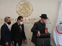 Senadores de Movimiento Ciudadano, entre ellos Dante Delgado (d), han defendido a José Manuel del Río y señalado 