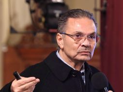Octavio Romero Oropeza dijo que toda la producción de Pemex se va a a refinar, durante la mañanera de este martes en la Ciudad de México. EFE/S. Gutiérrez