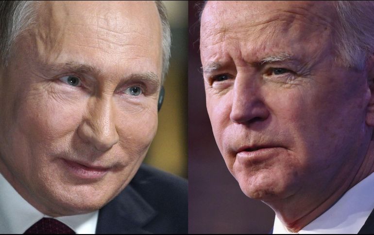 La llamada de este jueves supuso el segundo contacto directo entre Joe Biden y Vladimir Putin este mes. AFP/ARCHIVO