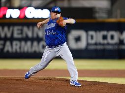 Javier Solano lanzó siete entradas completas en la victoria de los Charros. TWITTER/charrosbeisbol