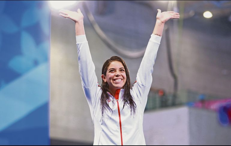 Alejandra Orozco. La clavadista logró una medalla de bronce en los Juegos Olímpicos de Tokio, la segunda en su carrera en la máxima justa deportiva. ESPECIAL