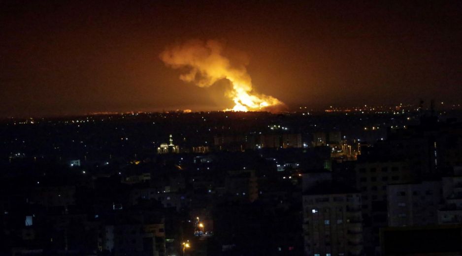 Israel dijo que también lanzaron tiros de artillería sobre una base de observación de Hamas. EFE /